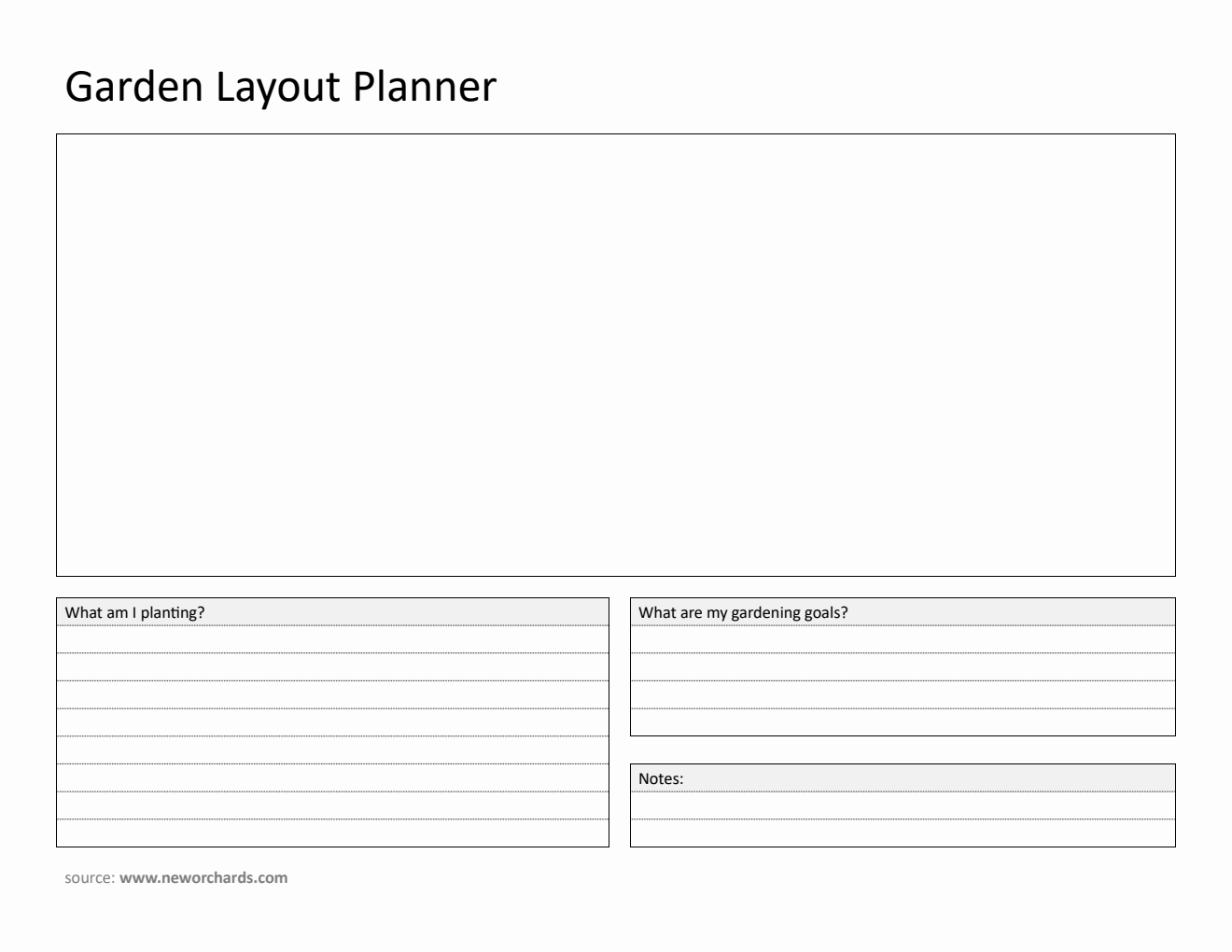 Garden Layout Planner (Word)
