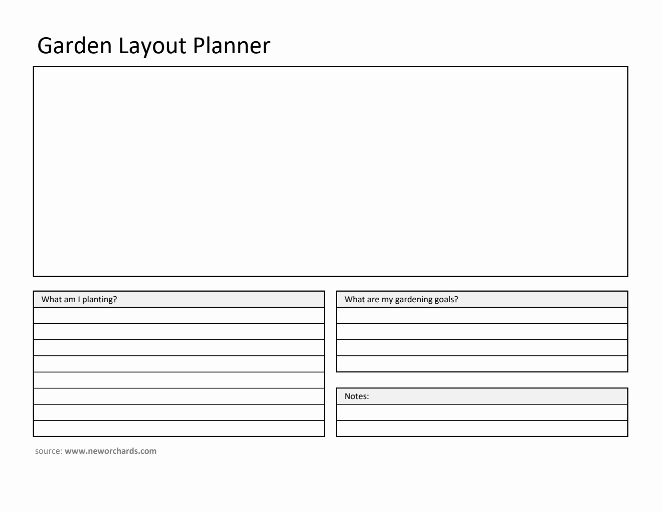 Garden Layout Planner (Excel)
