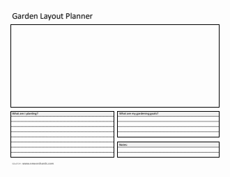 Garden Layout Planner (Word)