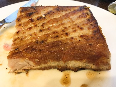 Grilled Tuna Steak with Garlic Pepper Rub Recipe